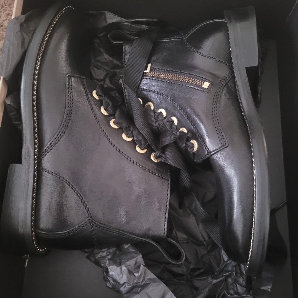 Zadig & VoltaireLaureen Jumbo-Lace Leather Zip Boots - Picture 5 of 14